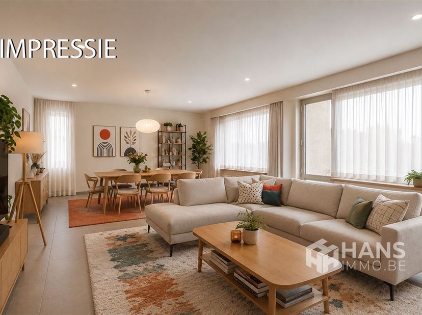 Spacieux appartement d'angle (117 m²) avec 3 chambres, garage box et 3 terrasses à Deurne.<br />
<br />
Vivre entre le Boekenberg Park et le Te Boel