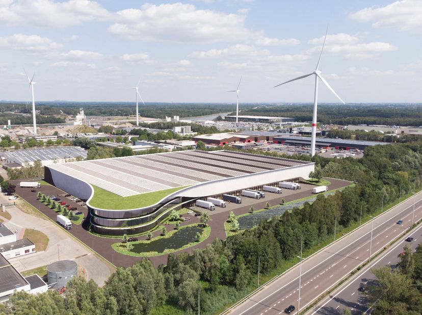 Het betreft een state-of-the-art en futureproof logistiek magazijn aan het klaverblad in Lummen, kortbij de op- en afritten van de E313 en verbinding