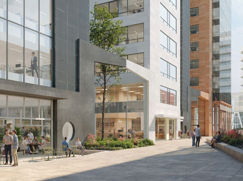 1015m² gerenoveerde kantoorruimte te huur op de vijfde verdieping van de Kievit Building C aan het Kievitplein in Antwerpen, vlak naast het Centraal S