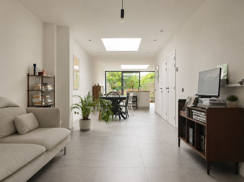 Deze volledig geschilderde woning (2023) beschikt over een ventilatiesysteem D, conforme elektrische keuring en een EPC-label A (75 kWh/m²). Dankzij d