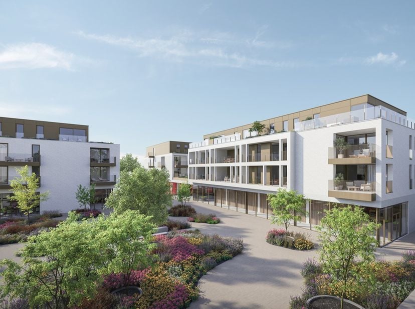 Handels-/Praktijk-/Kantoorruimte van circa 196 m² in het centrum van Lummen<br />
Deze unit D.-1.1, maakt deel uit van Quartier Romain, een eigentijds