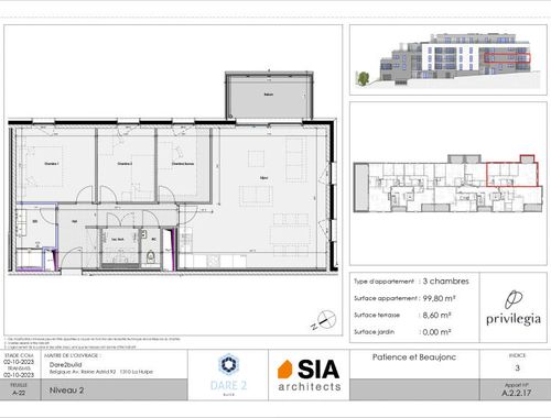                                         Appartement te koop in Glain, € 307.095
