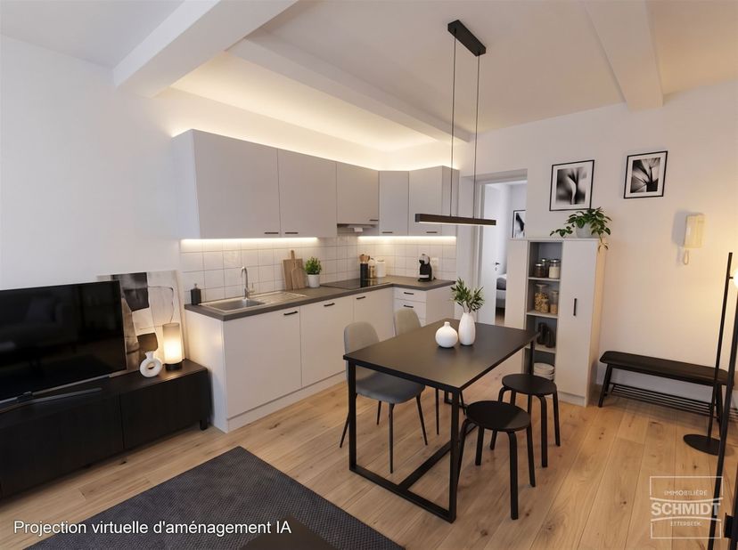 IMMOSCHMIDT (Réf. ) - ETTERBEEK (PLACE ST-PIERRE) - OBLIGATION LOCATIVE A RESPECTER - Belle maison Bruxelloise unifamiliale aménagée en 4 petits logem