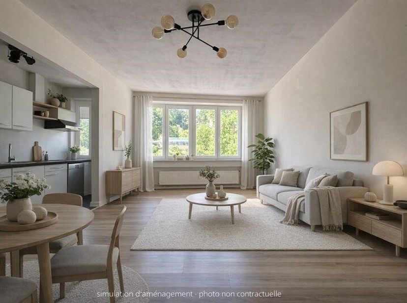 Idéalement situé sur les hauteurs de Liège, à proximité du centre de Liège et de toutes ses commodités, appartement au 4ème étage (+/- 67 m² d'après P