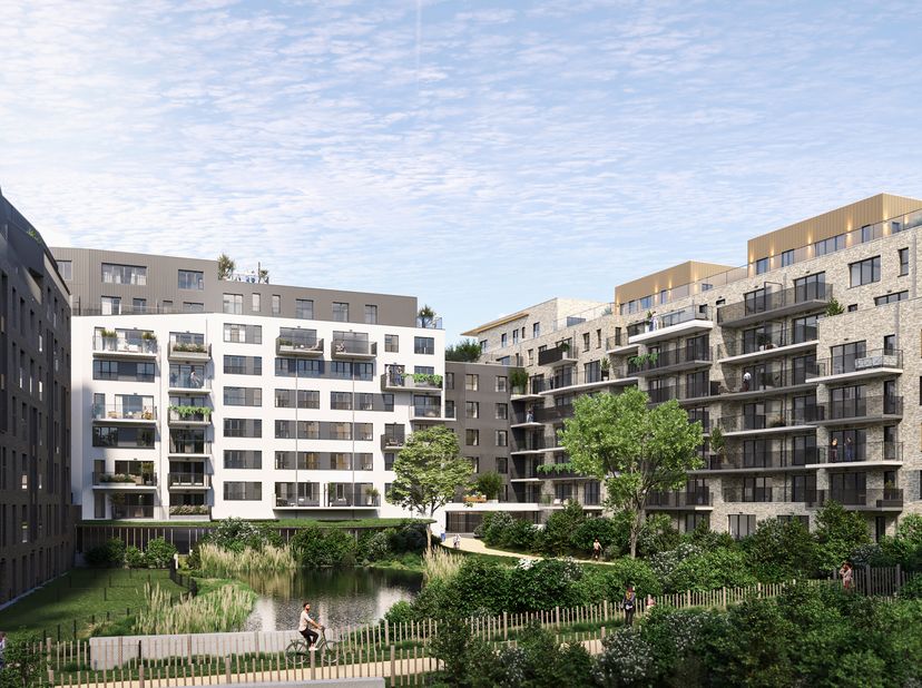SINT-LAMBRECHTS-WOLUWE, aan de rand van een groene zone en dicht bij alle faciliteiten (winkels, nl/fr scholen, sportvoorzieningen, openbaar vervoer,