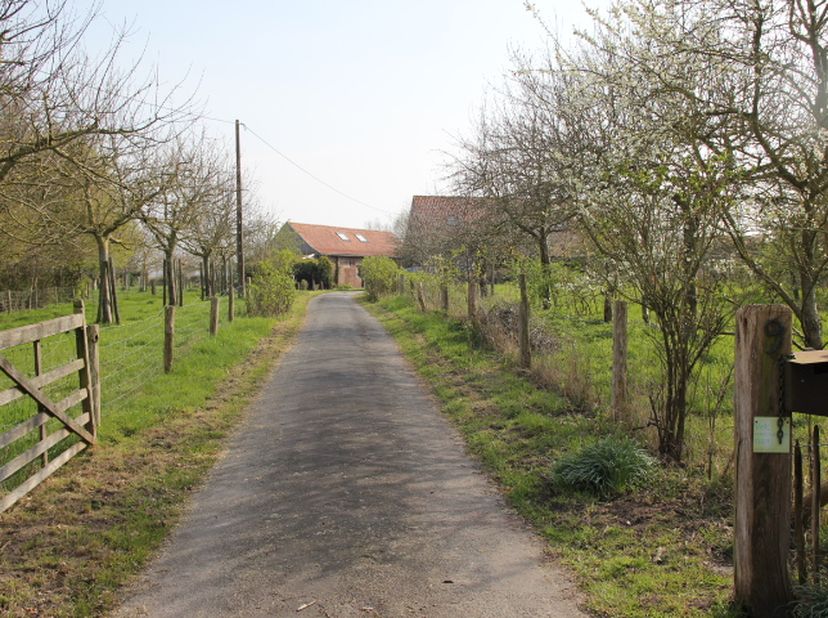 PRACHTIGE HOEVE MET WEILAND - <br />
<br />
Op een perceel van ongeveer 1,5 hectare, heel rustig gelegen tussen Ieper en Poperinge, bevindt zich deze