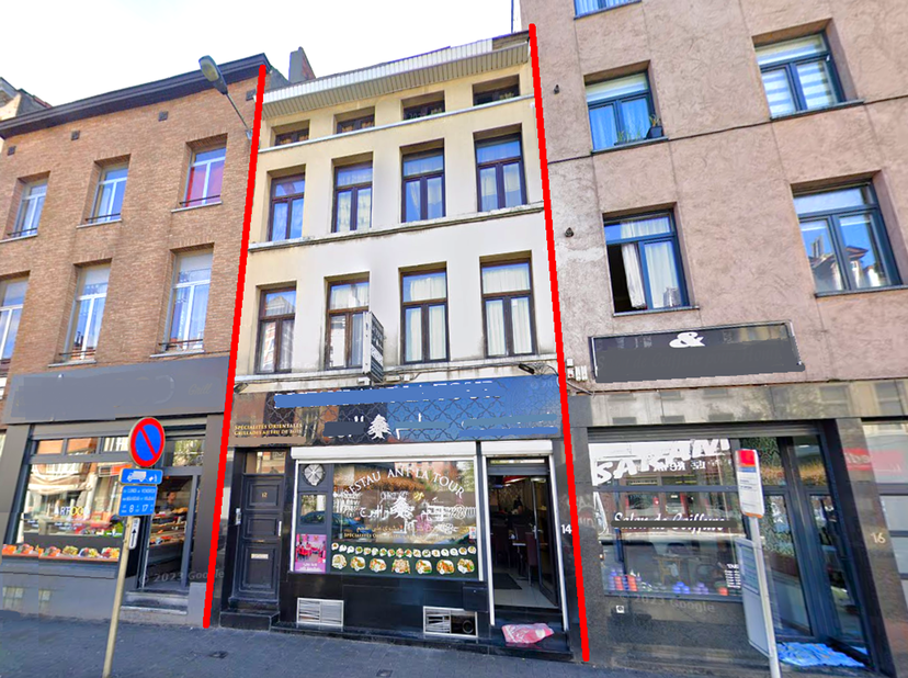 IMMEUBLE --- REZ-COM + 3 LOGEMENTS reconnus urbanistiquement --- Situé Chaussée de Mons, 12-14 à 1070 Anderlecht, à proximité immédiate de la porte d'