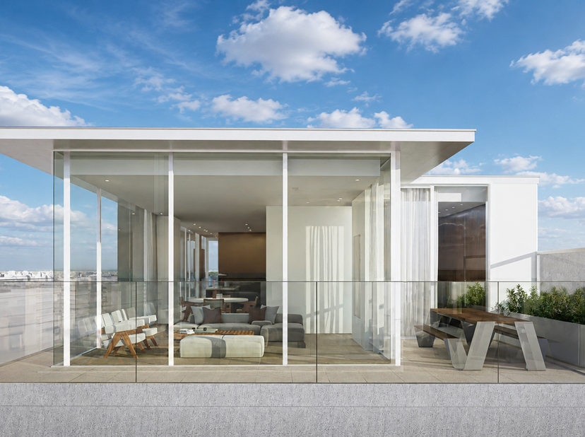 Uitzonderlijk nieuwbouwpenthouse met panoramisch frontaal zeezicht in Mariakerke<br />
<br />
Op een uitzonderlijke locatie in het geliefde Mariakerke