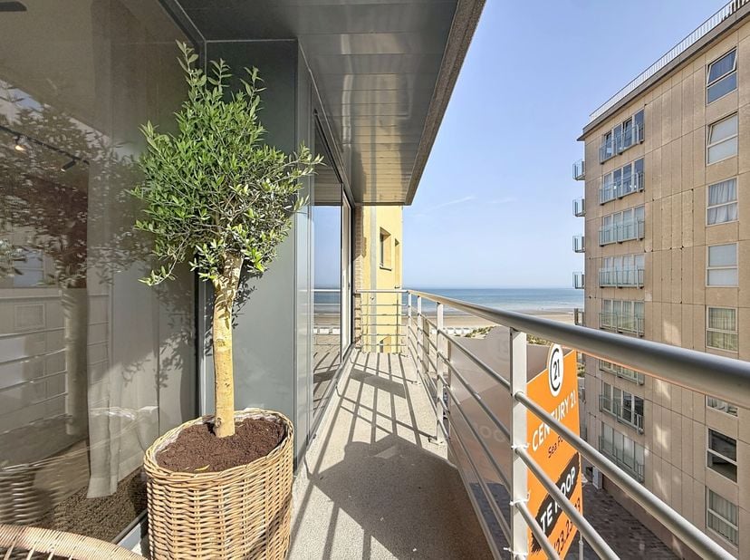 Schitterend gerenoveerd doorloopappartement met hoogwaardige afwerkingen op topligging te Nieuwpoort-Bad, gelegen in een zijstraat van de Zeedijk en o