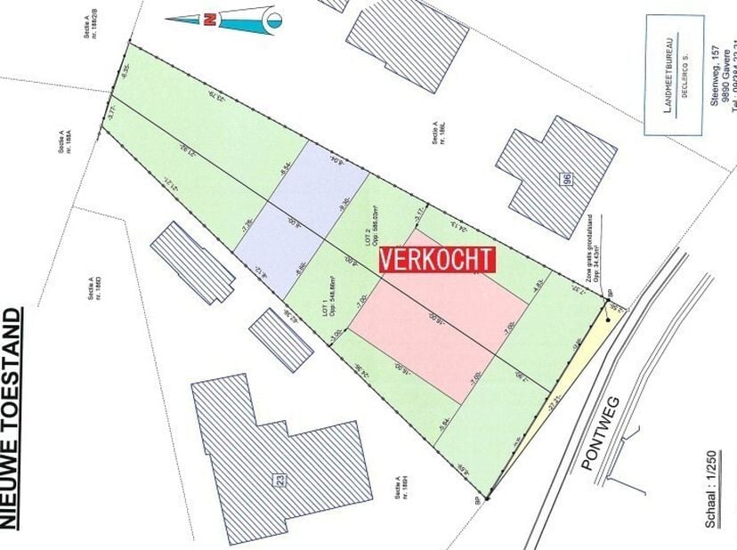 LAATSTE LOT.<br />
Verkaveling op uitzonderlijke locatie.<br />
Grondoppervlakte van 548,86 m².<br />
Uitstekend aanbod. Goede ligging, rustig én toch