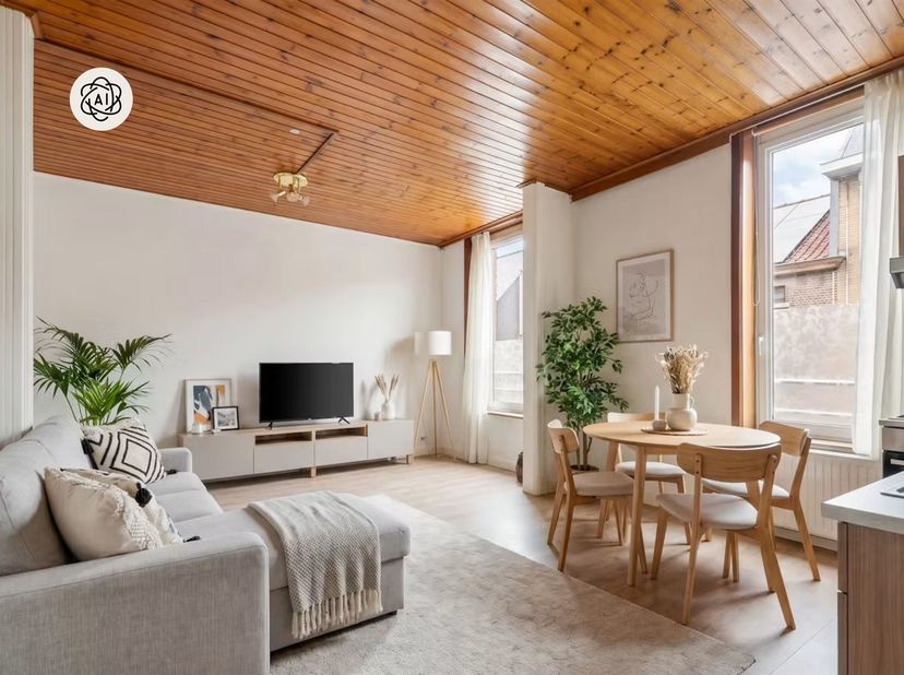 Ontdek dit leuk appartementje met aparte slaapkamer, ideaal als eerste woning of investering. De lichtrijke open leefruimte met open keuken, het apart