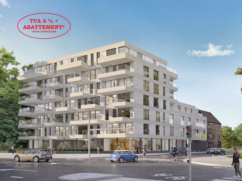 Profitant de belles perspectives sur la zone Natura 2000 tout en bordant le boulevard de la Woluwe, le projet résidentiel W56 est particulièrement bie
