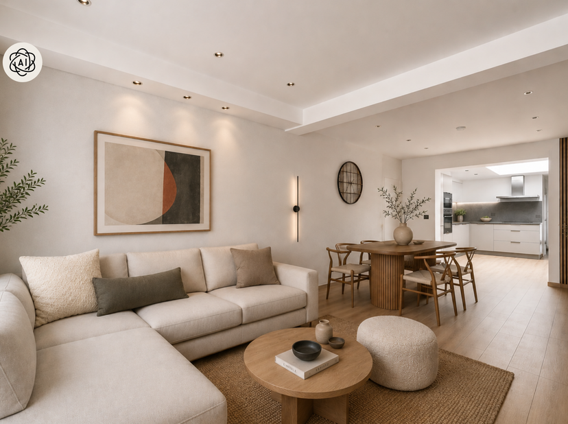 Instapklare en smaakvol gerenoveerde woning met 3 slaapkamers en een zonnige zuidoostgerichte tuin in Ronse<br />
Op een aangename locatie in Ronse vi
