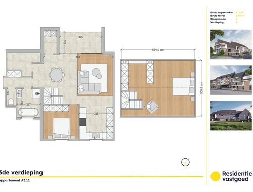                                         Appartement te koop in Oudenburg, € 336.300
