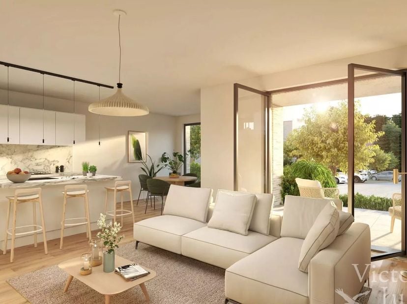 Het nieuwe appartementenproject "Les Promenades d'Uccle" wordt aangevuld met dit prachtig atypische nieuwe gebouw "CANOPEE." Victoire-JUNOT biedt u:<b