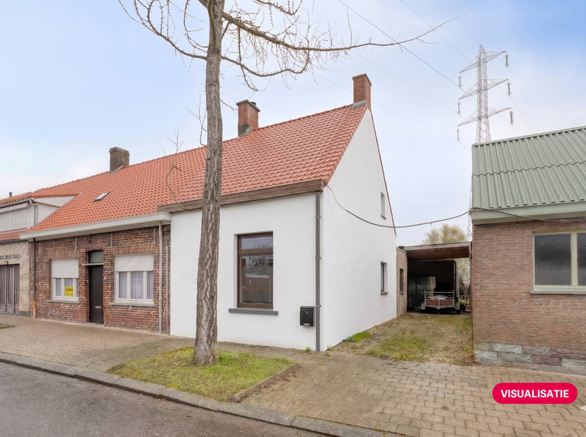 Charmante halfopen bebouwing te koop in de Nachtegaalstraat te Izegem, gelegen op een perceel van 373 m². Deze verzorgde woning, oorspronkelijk gebouw