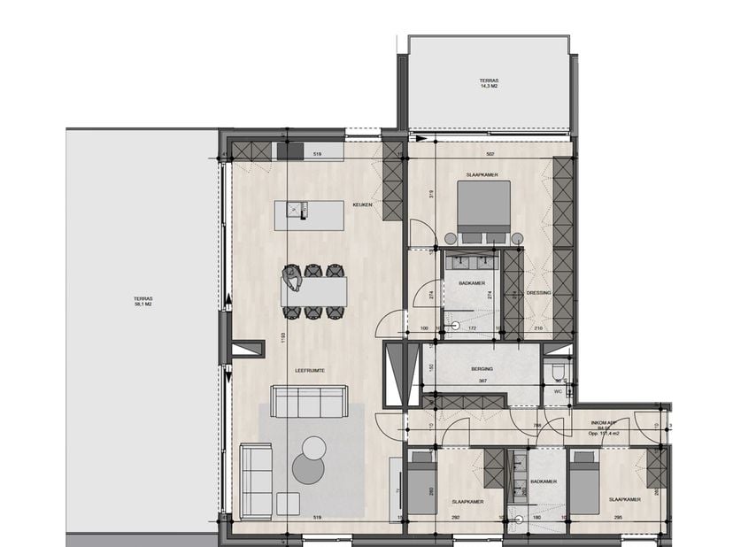 Appartement à vendre
                    à 3630 Mechelen-aan-de-Maas