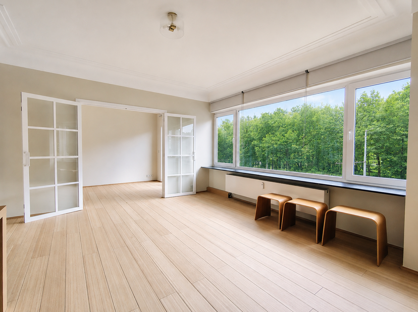 WOLUWE-SAINT-PIERRE, vlakbij Montgomery en de Europese instellingen, mooi APPARTEMENT van ± 75 m² met een klein terras op het ZUIDWESTEN. Het appartem