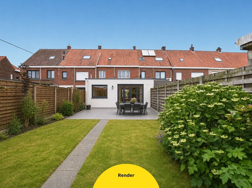 KIJKDAG ZATERDAG 27/06 VAN 10U TOT 12U! (graag vooraf inschrijven) Gezinswoning met 3 slaapkamers en zongerichte tuin in Izegem! Op een goede rustige