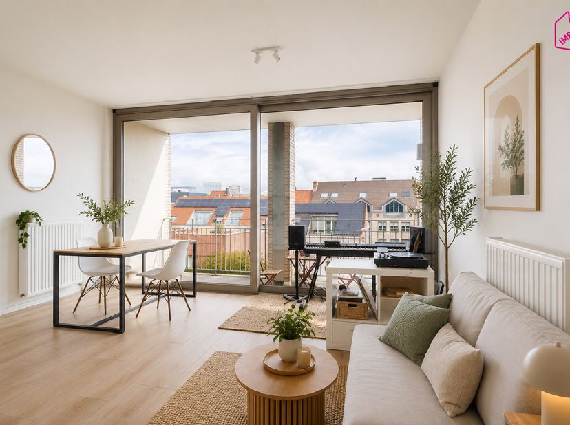 Wonen in alle rust, maar toch vlak bij alles wat de stad te bieden heeft? Dan is dit appartement, met een ligging tussen het historische centrum en he