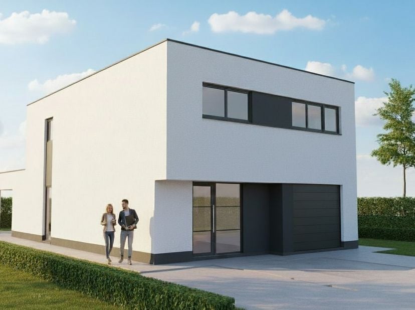 Nieuw te bouwen open bebouwing te Erpe-Mere<br />
Voorbeeldwoning: Indeling volledig naar keuze.<br />
<br />
Onze woningen worden gebouwd met kwalita