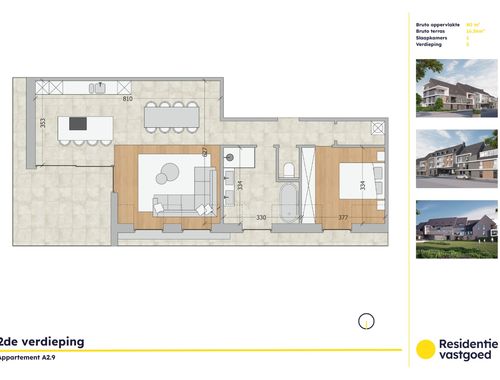                                         Appartement te koop in Oudenburg, € 289.950
