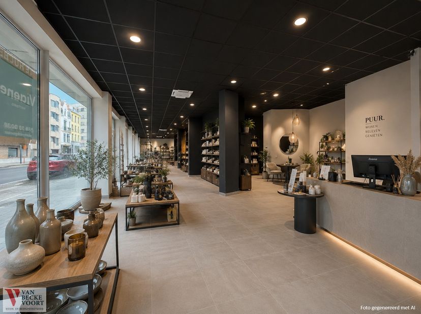 Gerenoveerd handelsgelijkvloers gelegen op zeer opvallende hoeklocatie aan het&amp;nbsp;drukke kruispunt "Petit Paris" -&amp;nbsp;benutbare handelsoppervlakte