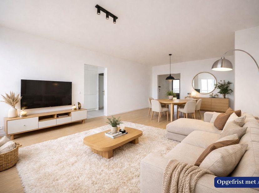 Bent u op zoek naar een volledig gerenoveerd appartement (95m²) met twee slaapkamers en twee terrassen, waarbij energiezuinig wonen centraal staat? Da