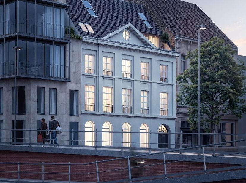 Welkom in Villa Overleie, een uniek en kleinschalig nieuwbouwproject op een toplocatie in Kortrijk. Aan de Leieboorden, vlak bij het bruisende stadsce