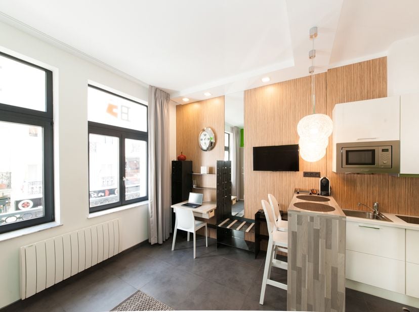 Hall Saint Géry - Studio meublé - Au cœur de Bruxelles, entre les quartiers de la Bourse, des Halls Saint-Géry et Dansaert, studio dans un style résol