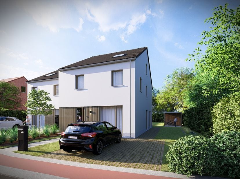 *6% BTW MOGELIJK<br />
In het charmante en zeer gegeerde Haasrode komt binnenkort een stijlvolle halfopen nieuwbouwwoning tot leven. De woning wordt o