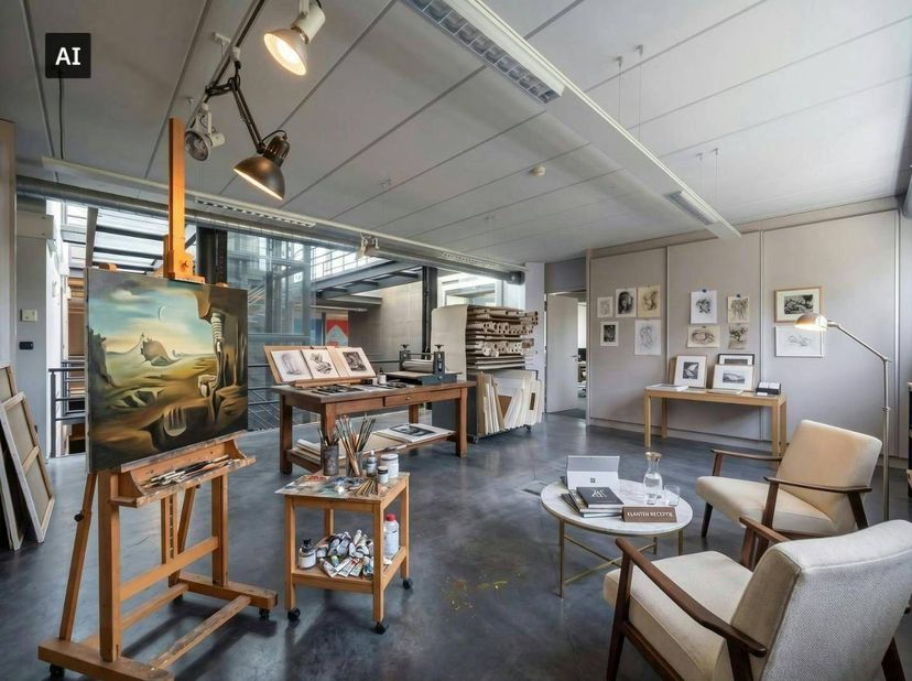 Deze kantoorruimte maakt deel uit van een vrijstaand kantoorgebouw gelegen aan de Rijkmakerlaan in Essen, binnen een gekend industriegebied dat vlot b