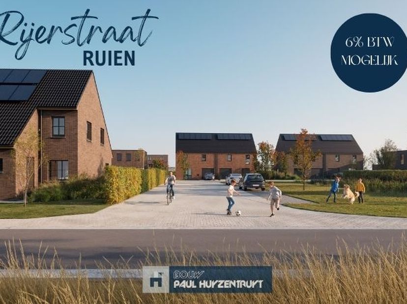 In het landelijke Ruien, op een steenworp van het prachtige Kluisbergen, komt binnenkort een kleinschalig nieuwbouwproject tot leven in de rustige Rij