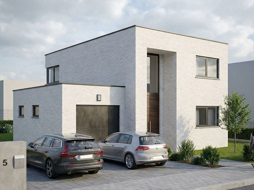 Découvrez ce projet de VILLA 4 FAÇADES PEB A+ - CONSTRUCTION 100% TRADITIONNELLE finition clé-sur-porte. Avec son architecture soignée et ses performa