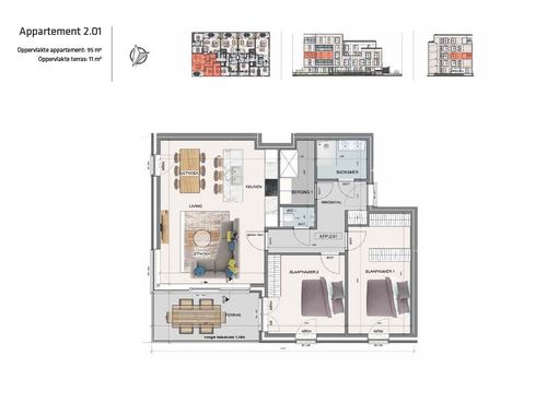                                         Appartement à vendre à Wondelgem, € 373.400

