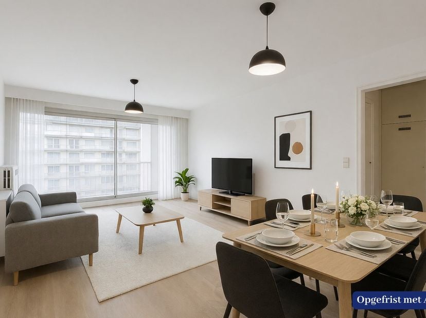 Droomt u van een appartement dat u helemaal naar uw eigen smaak kan vormgeven?<br />
Dan zal dit te moderniseren appartement op de 5de verdieping van