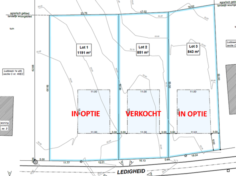 Grond te koop in Ledigheid,
                    3210 Lubbeek
