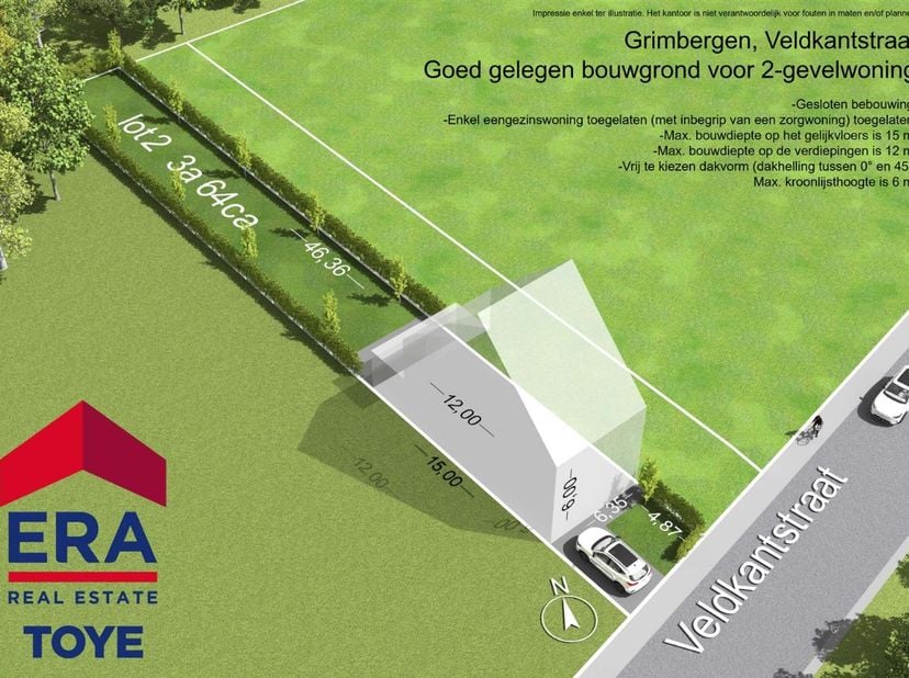Grond te koop in Veldkantstraat 223B,
                    1850 Grimbergen