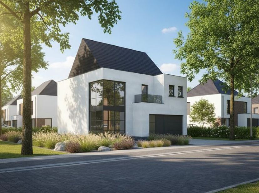 Zie je jezelf al staan voor deze voorbeeldwoning? Perfect. Wij luisteren naar jouw behoeftes en budget én ontwerpen zo een woning op maat. Dat klopt,
