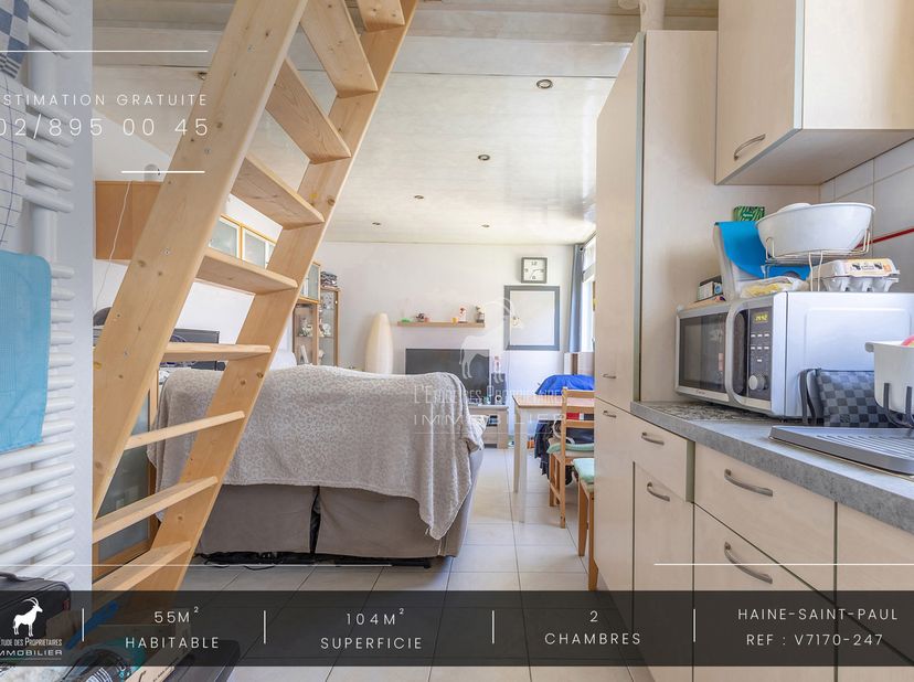 Referentie van het bureau: v7170-247<br />
*** VIRTUELE TOUR: https://envisite.net/vtour/fr/sxdidt ***<br />
Gelegen in de regio Haine-Saint-Paul, bie