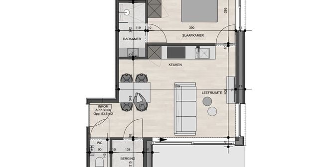 Appartement te koop in Rijksweg 309, 3630 Mechelen-aan-de-Maas