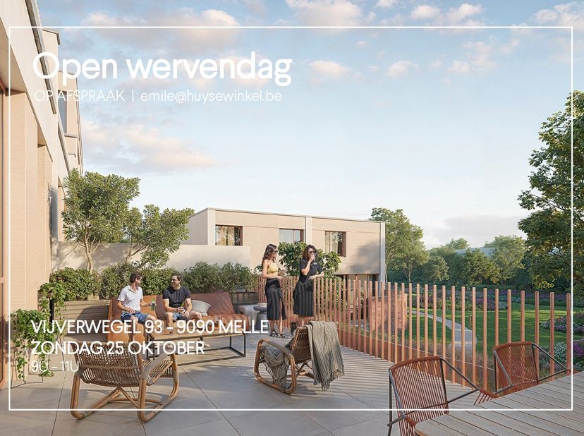 Appartement te koop in Vijverwegel 93,
                    9090 Melle