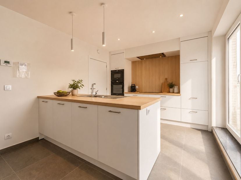 Ontdek dit prachtige penthouse op toplocatie, op wandelafstand van het centrum van Roeselare. Dit instapklaar appartement combineert ruimte, licht en