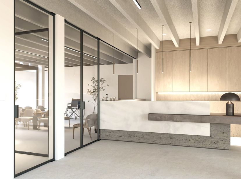 Centre médical /complexe de bureaux idéalement autorisé de 490 m² – énorme potentiel à un bon emplacement à Renaix (très bonne accessibilité).<br />
G