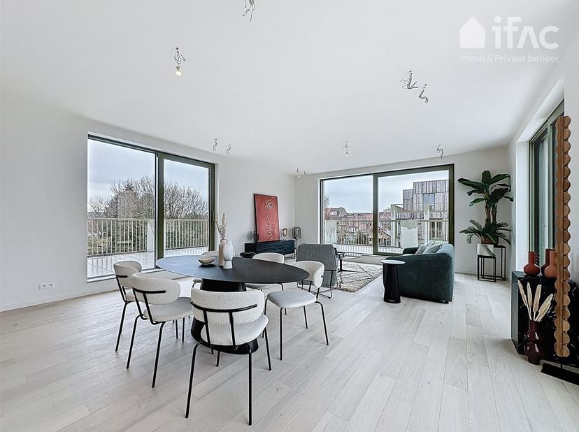 Penthouse B3.2 :<br />
Prêt pour l’avenir ? Dans ce nouveau projet immobilier « ARBORETO », nous vous proposons un penthouse quasi neutre en énergie (