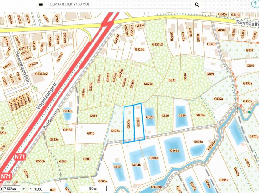 Landbouwgrond van circa 2130 m².