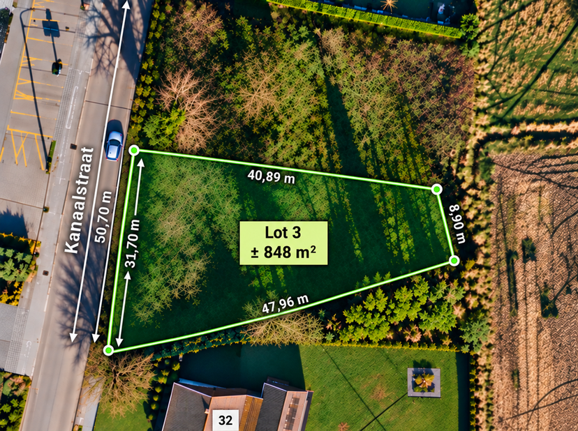 Terrain à vendre à Kanaalstraat,
                    3970 Leopoldsburg
