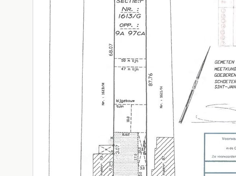 Rustig gelegen bouwperceel van 997 m² in woongebied op plan van de landmeter doch kadastraal gekend van 980m²<br />
<br />
Bent u op zoek naar een rui