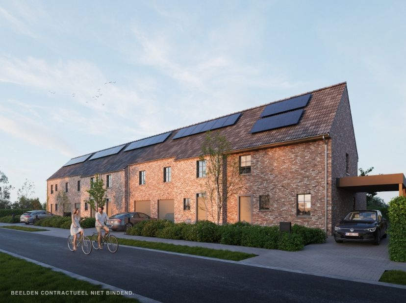 Ontdek lot 123, een energiezuinige gesloten gezinswoning in ons nieuwe woonproject in Hooglede. Deze woning combineert een tijdloze landelijke archite
