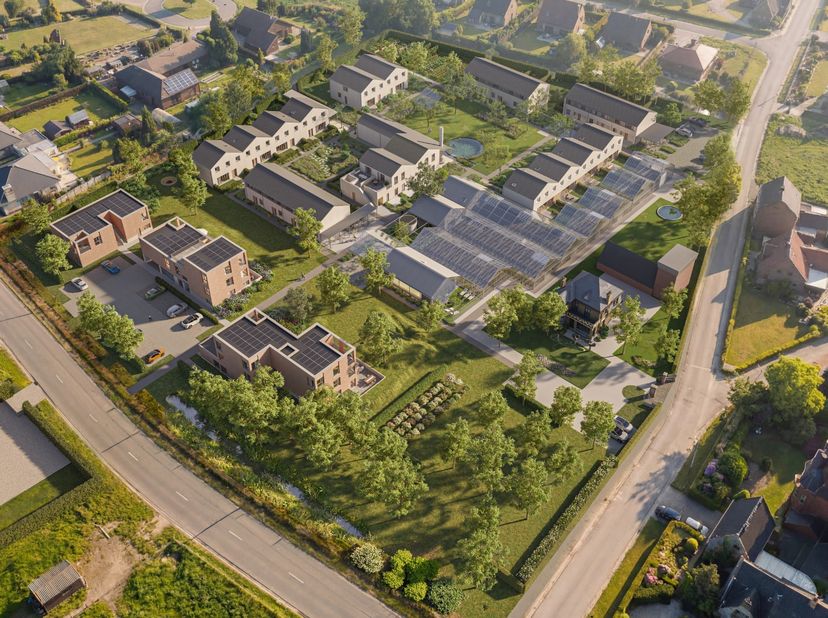 Dit appartement is ingedeeld als volgt: een inkomhal met vestiaire, gastentoilet en berging gevolgd door een leefruimte met zit- en eetkamer en een op
